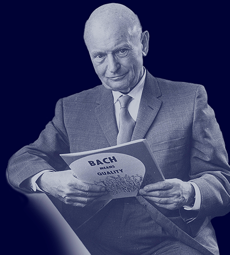 Explore the history of Bach's founder, Vincent Bach